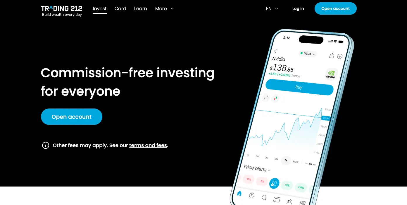 trading212 homepage